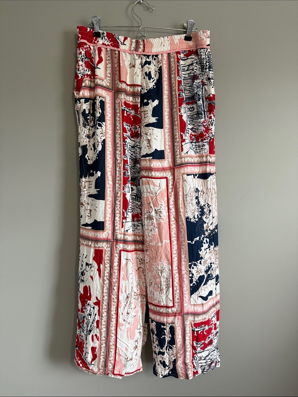 Anthropologie Maeve - Printed Wide Leg Viscose Pants - Size Small - Picture 2 of 9